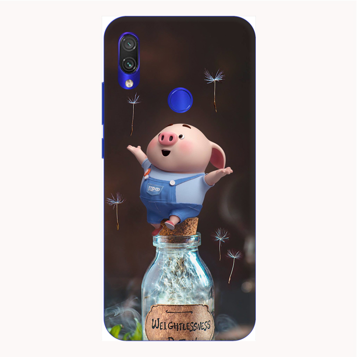 Ốp lưng dành cho điện thoại Xiaomi Redmi 7 hình Heo Con Thư Giãn - Hàng chính hãng