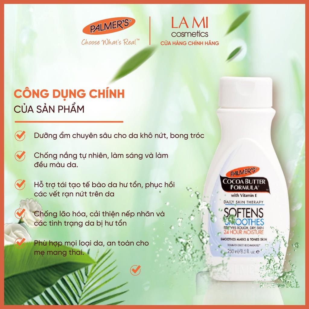 Sữa dưỡng thể Bơ Cacao dành cho da khô, sần, không nhờn rít Palmer's 250ml