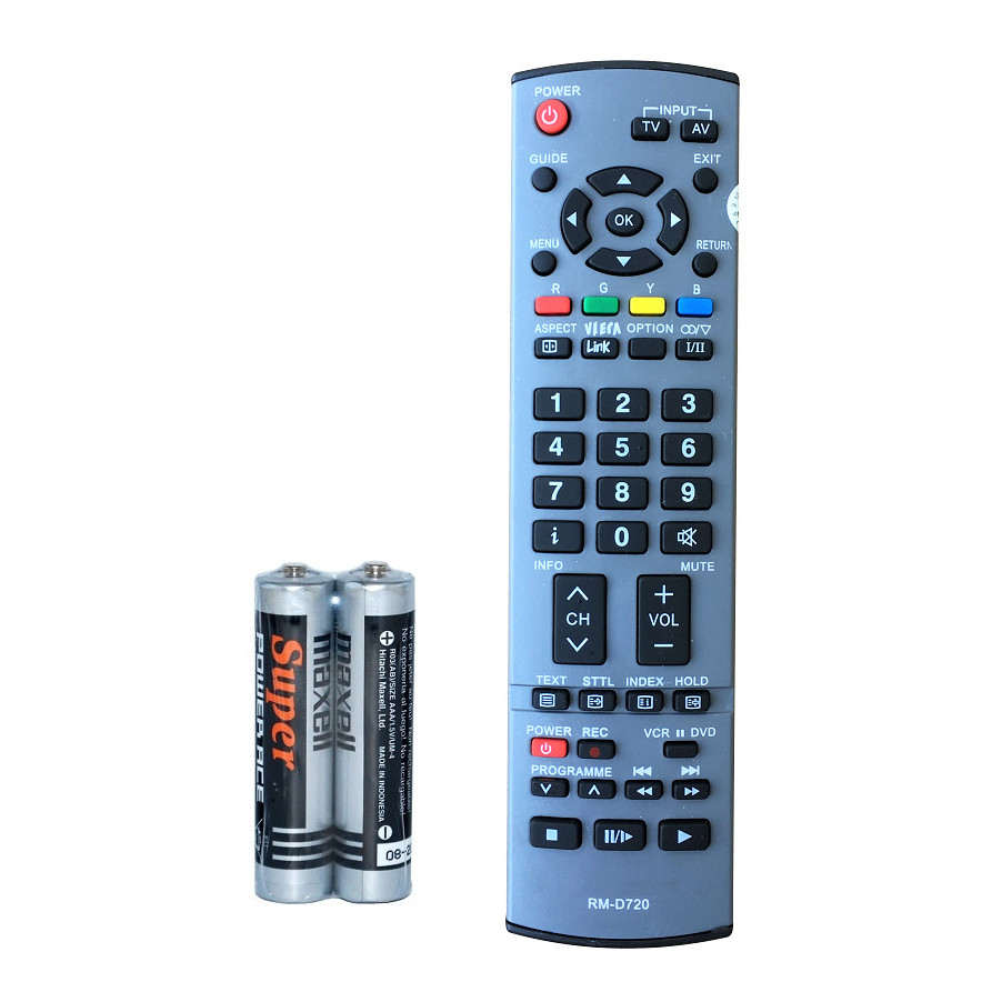 Remote Điều Khiển Cho TV LCD , TV LED Panasonic RM-D720 (Kèm Pin AAA Maxell)