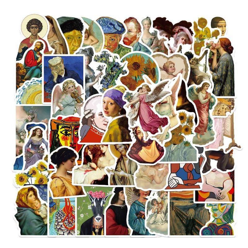 Sticker dán cao cấp tranh hội họa Cực COOL ms#199