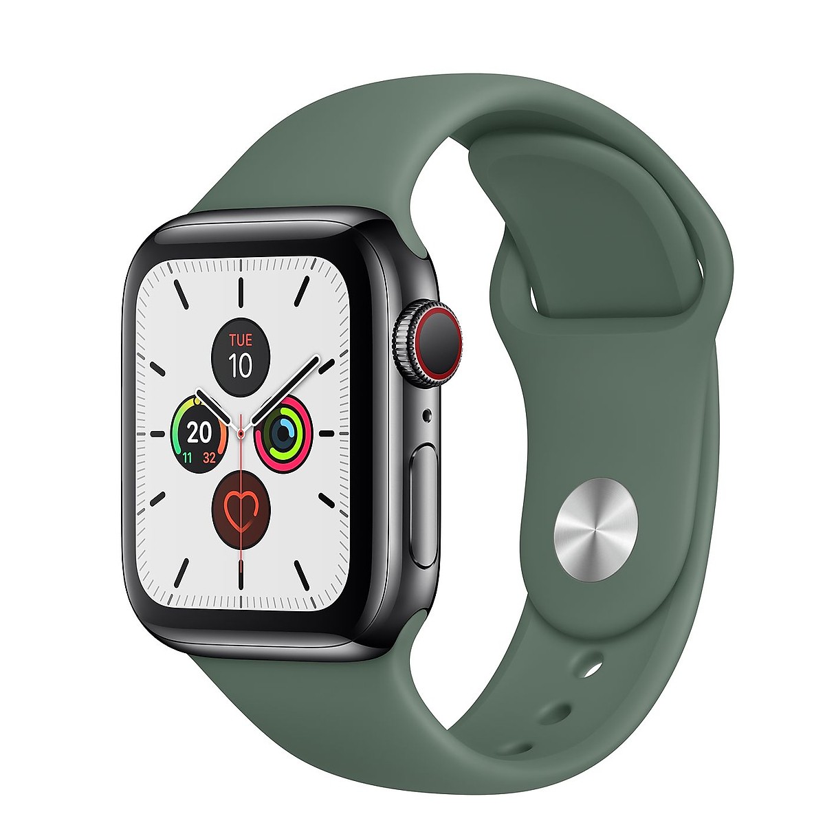 Dây đeo silicon màu Pine Green cho Apple Watch 38mm / 40mm / 42mm / 44mm