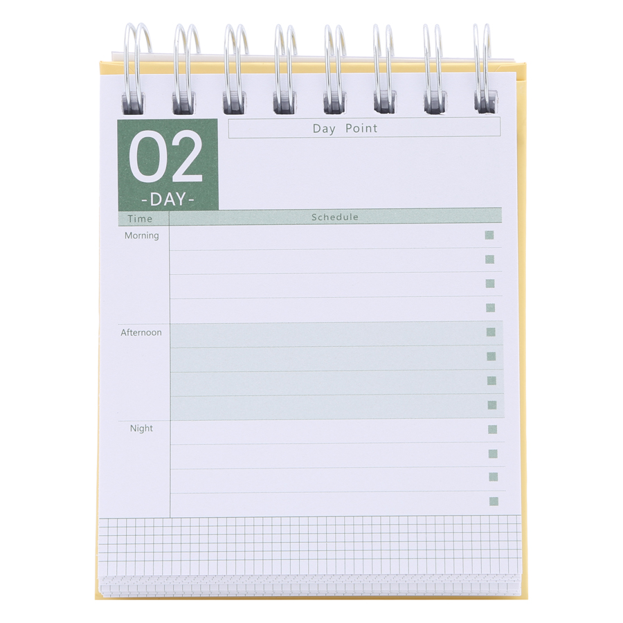 Sổ Kế Hoạch Lò Xo 100 Ngày - 100 Days Daily Planner Notebooks - Thể Thao 3 (10.6 x 12.4 cm)
