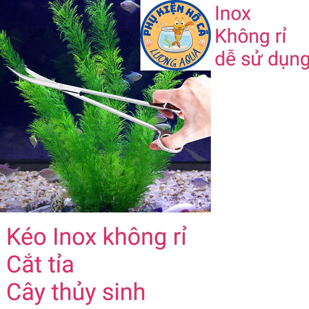 Kéo Inox tỉa cây thủy sinh không rỉ,dụng cụ cắt tỉa hồ cá, phụ kiện hồ cá cảnh,thủy sinh