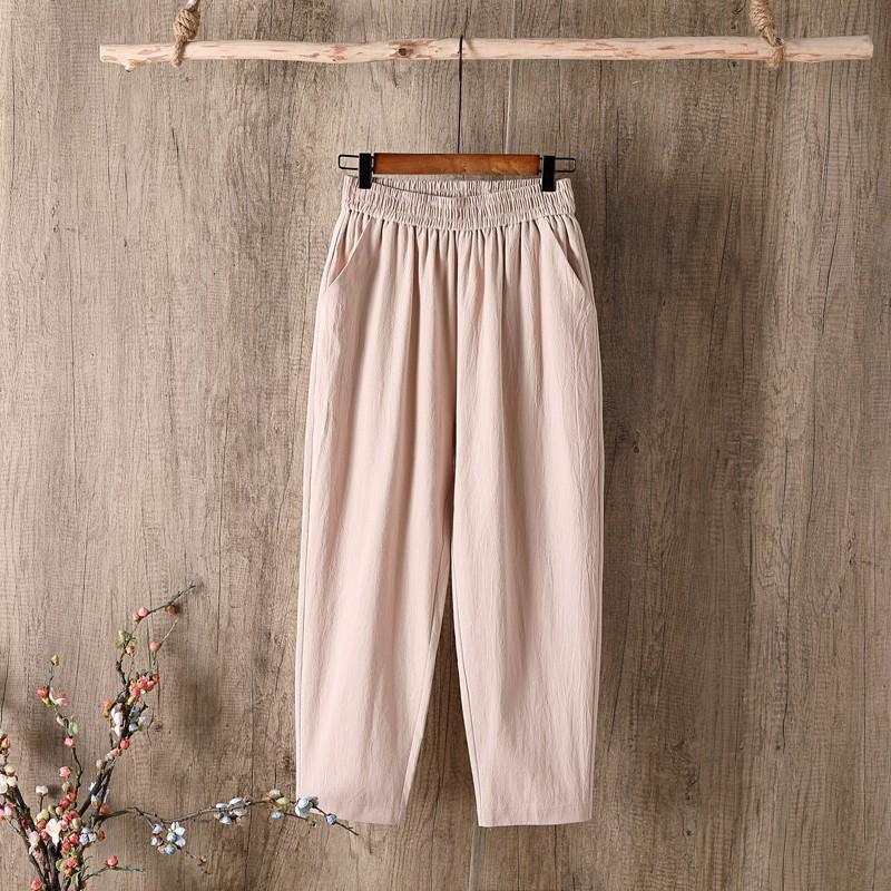 Quần baggy nữ cạp chun chất đũi MADELA , kiểu dáng baggy vải đũi mềm mịn thoáng mát , có nhiêu màu và đủ size lựa chọn - QBGD08