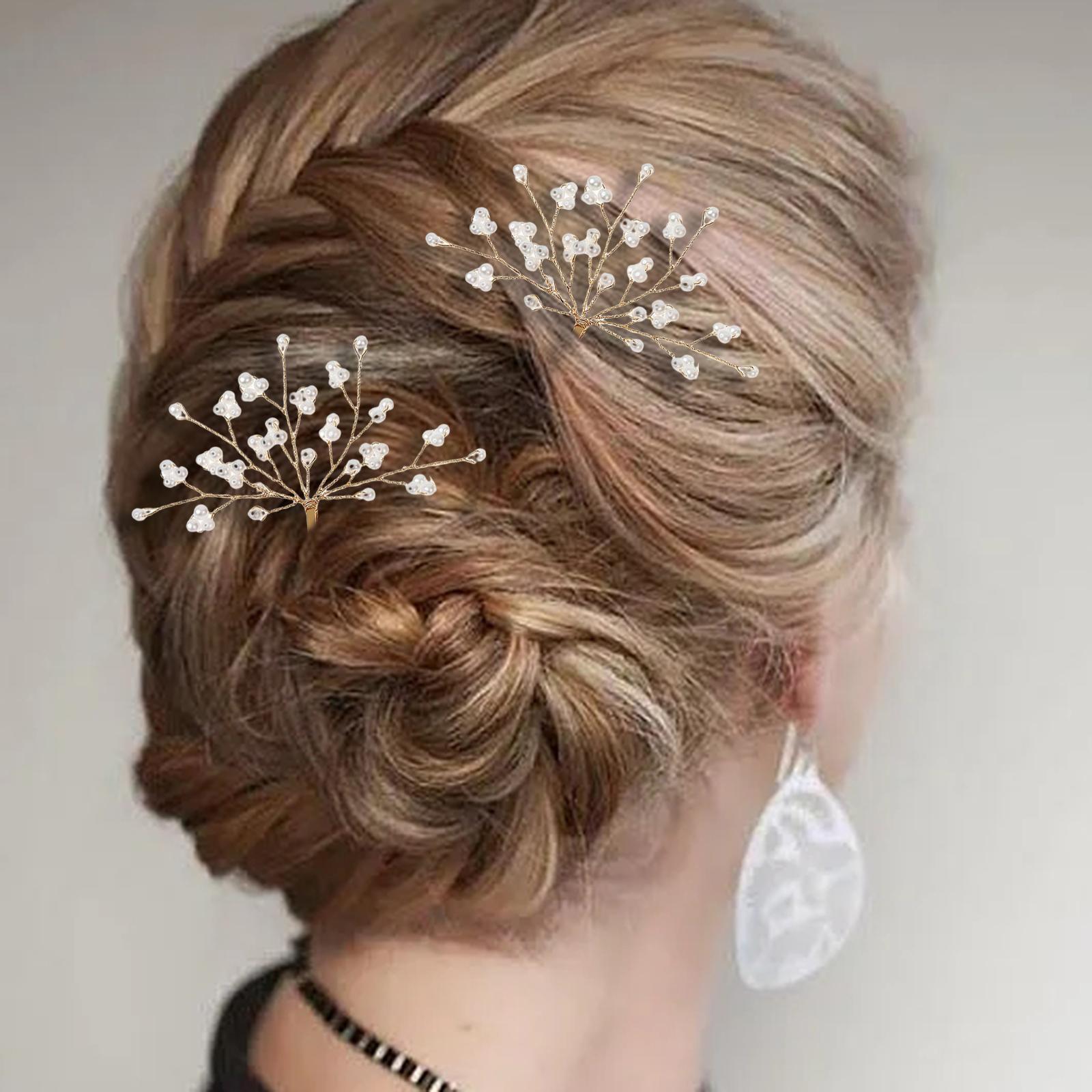 2Pcs Hair Clips Elegant Hair Styling Tool Hair Accessories Snap Hairpins