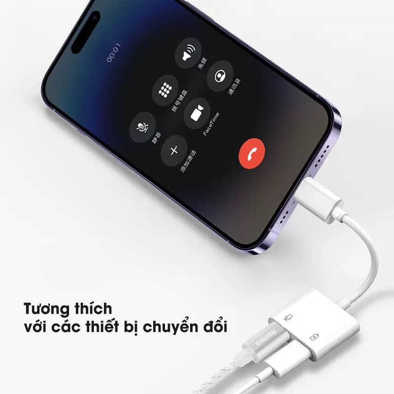 Tai nghe có dây nhét tai chân Lighning không cần kết nối Bluetooth - chống ồn gaming chơi game pubg Remax RM-616i - Hàng Chính Hãng Remax