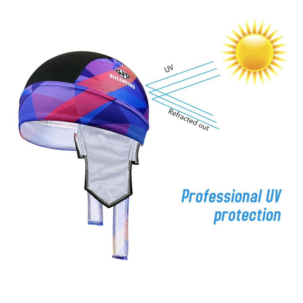 Khăn trùm đầu đi xe đạp chống nắng thấm hút mồ hôi thoáng khí nhanh khô bằng Polyester.