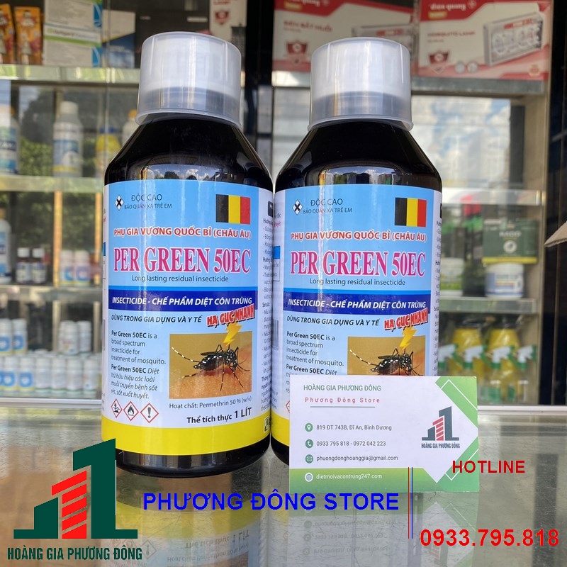 Thuốc diệt muỗi PER GREEN 50EC _ chai 1 lít