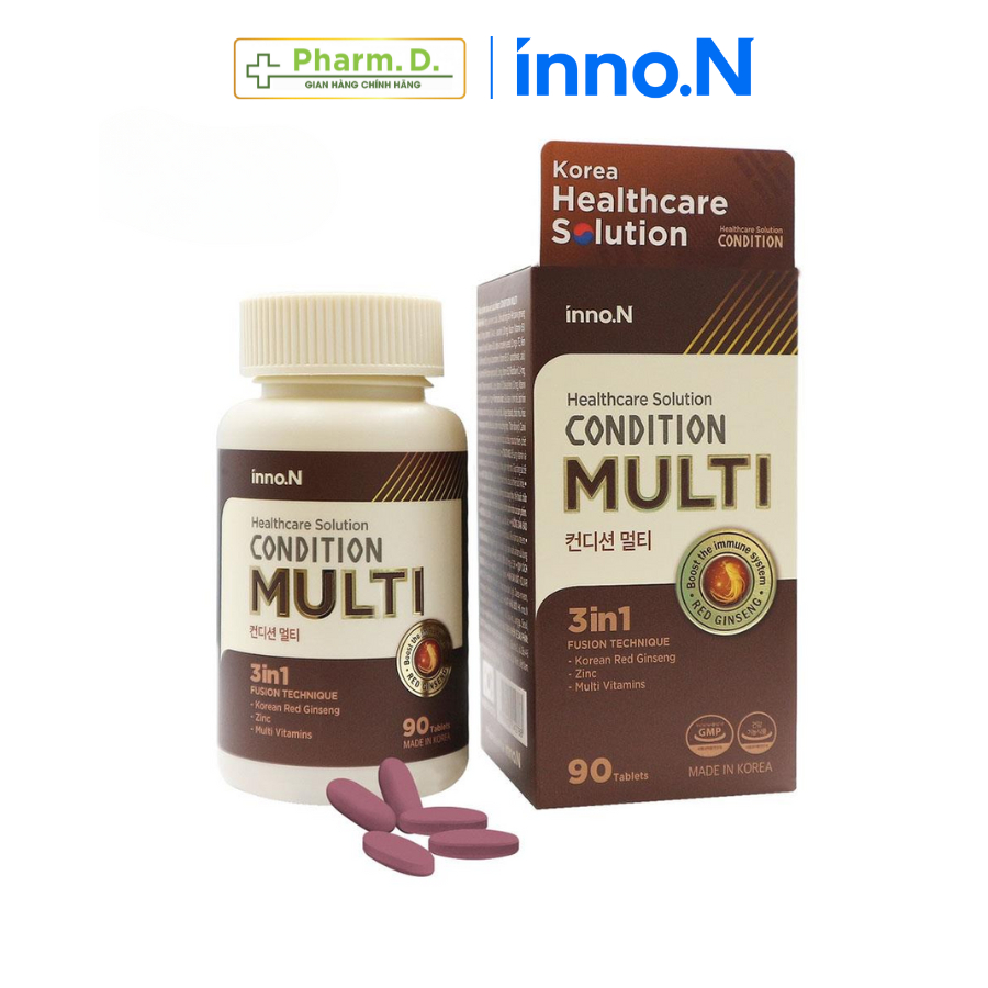 Viên Uống CONDITION Multi inno.N Bổ Sung Vitamin, Kẽm Và Chiết Xuất Hồng Sâm Hỗ Trợ Sức Khỏe