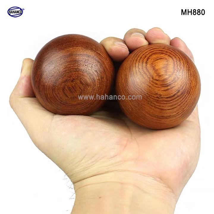 COMBO 2 quả bi lăn tay Mát xa Gỗ hương đỏ 5cm, 6cm ️ đơn