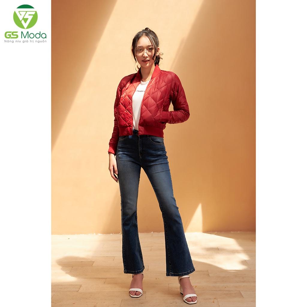 Áo lông vũ bomber nữ thân chần trám GS Moda, thiết kế trẻ trung, 4 màu, đủ size 2122005L