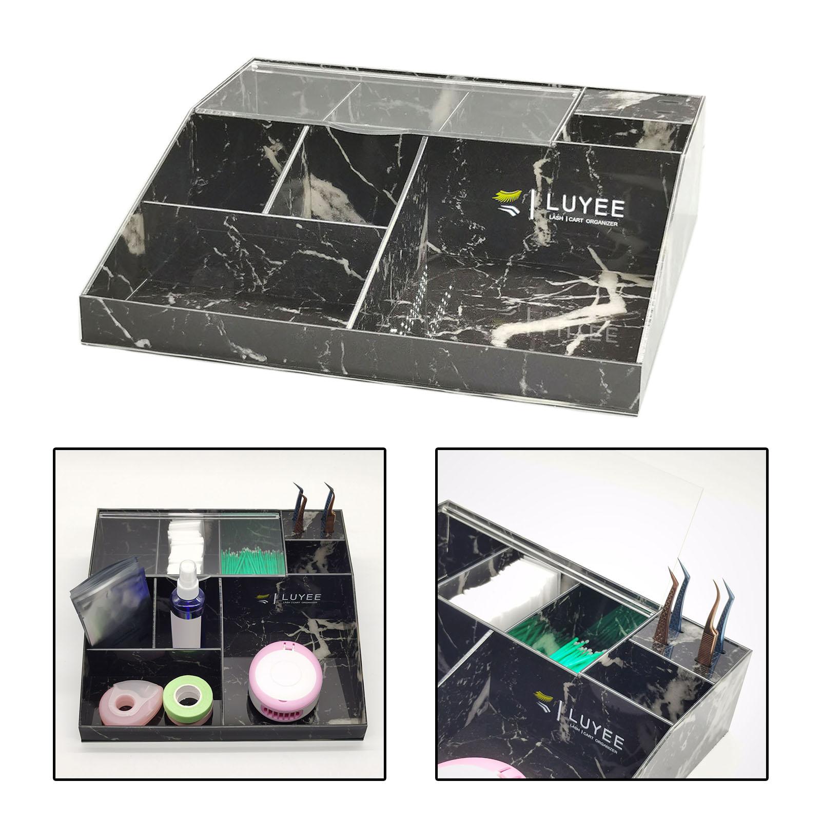 Eyelash Grafting Tool Display Stand Rack Storage Case Organizer Pink