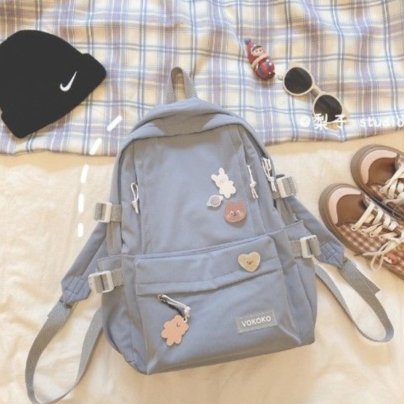 2021 Mới Kawaii Ba Lô Đi Học Túi Sinh Viên Nữ Backbag Du Lịch Daypacks Nam Giải Trí Ba Lô Hồng Túi Xinh Xắn Cho Bé