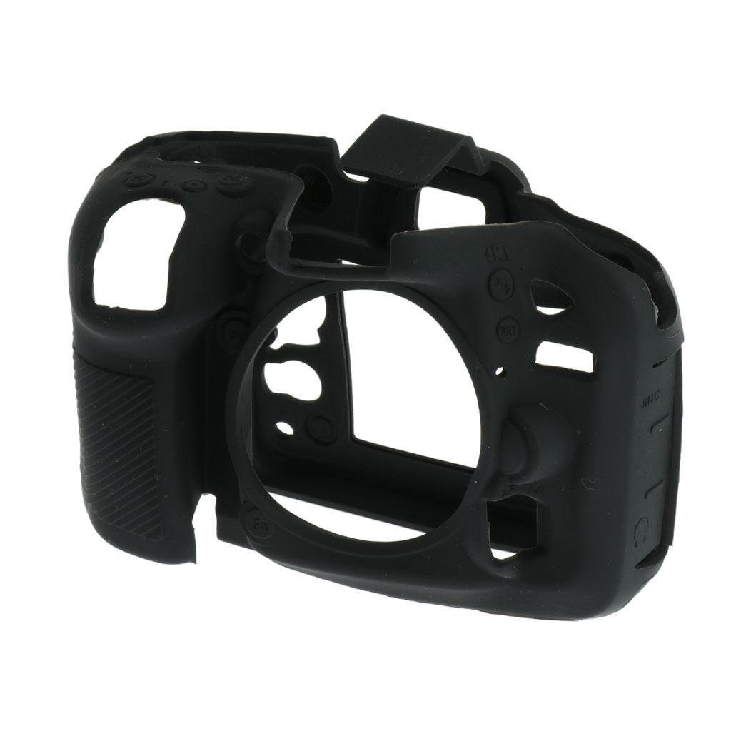 Silicone Case Cover Skin for Nikon D7100 D7200 Camera Protector Black