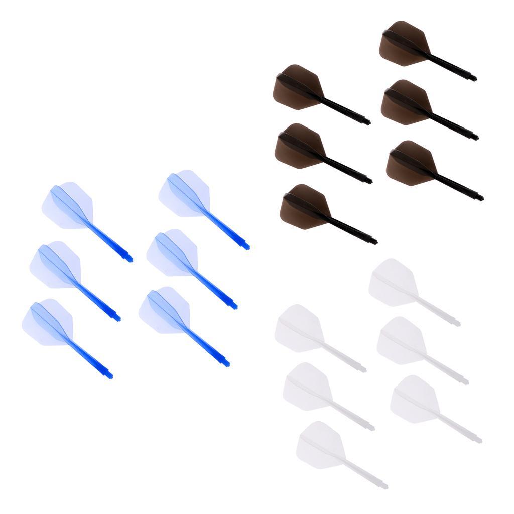 Set of 18 Pieces Quality Transparent 2BA Thread Dart Shafts Stems Dart Flights