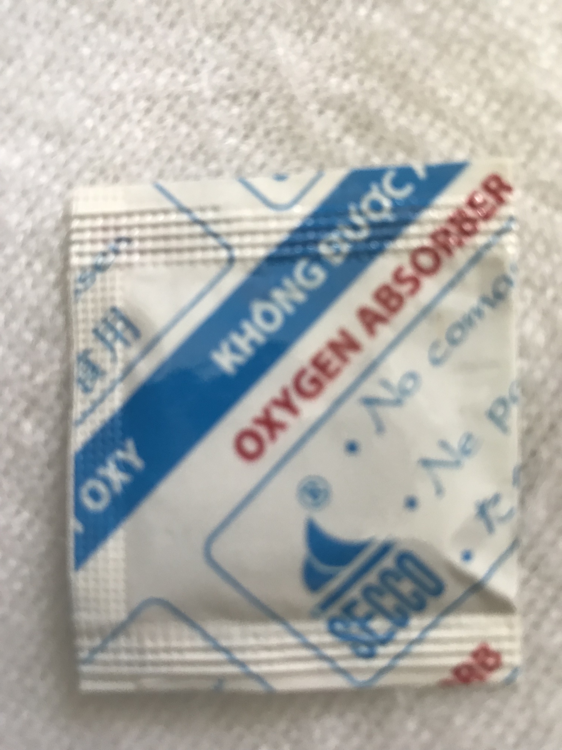 Gói hút ẩm dùng cho thực phẩm 100cc