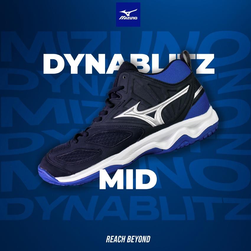 Giày Indoor Dynablitz Mid MIZUNO Cầu Lông Bóng Chuyền Bóng Bàn Siêu Bền Nhẹ Nhật Bản