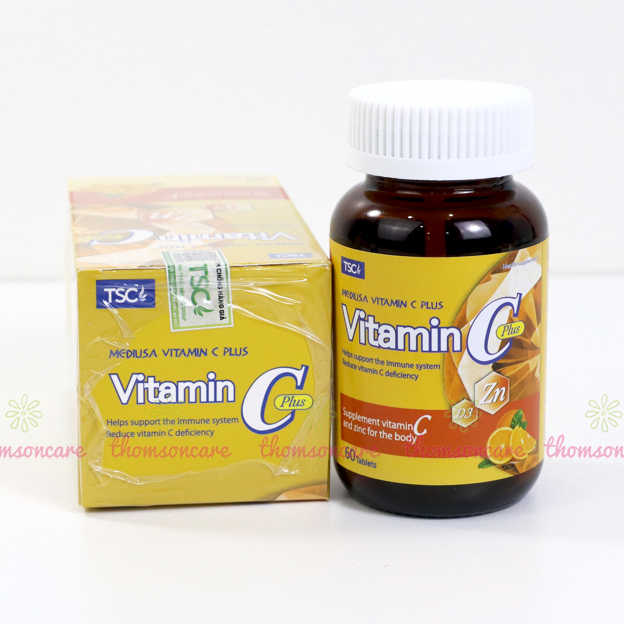 Combo giảm mụn trứng cá, nóng trong - viên Esunvy 30v, Vitamin C có kẽm 60v, DHC Kẽm 30v đẹp da - Giúp giảm mụn tăng đề kháng cơ thể , ngừa thâm ngừa mụn giảm các triệu chứng sạm da Thomsoncare