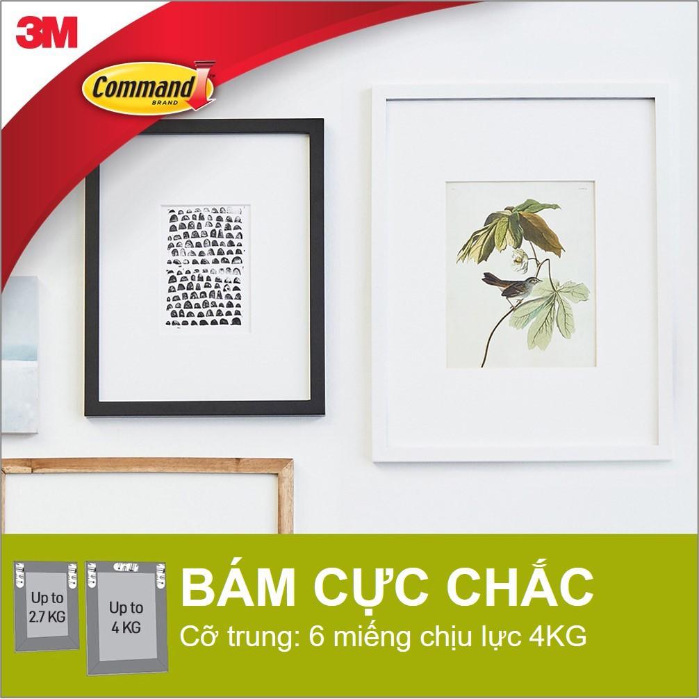 Bộ 8 Miếng dán treo tranh Command 3M tải trọng 5.4kg dễ sử dụng, độ bền cao, bám cực chắc, tháo cực dễ 17206