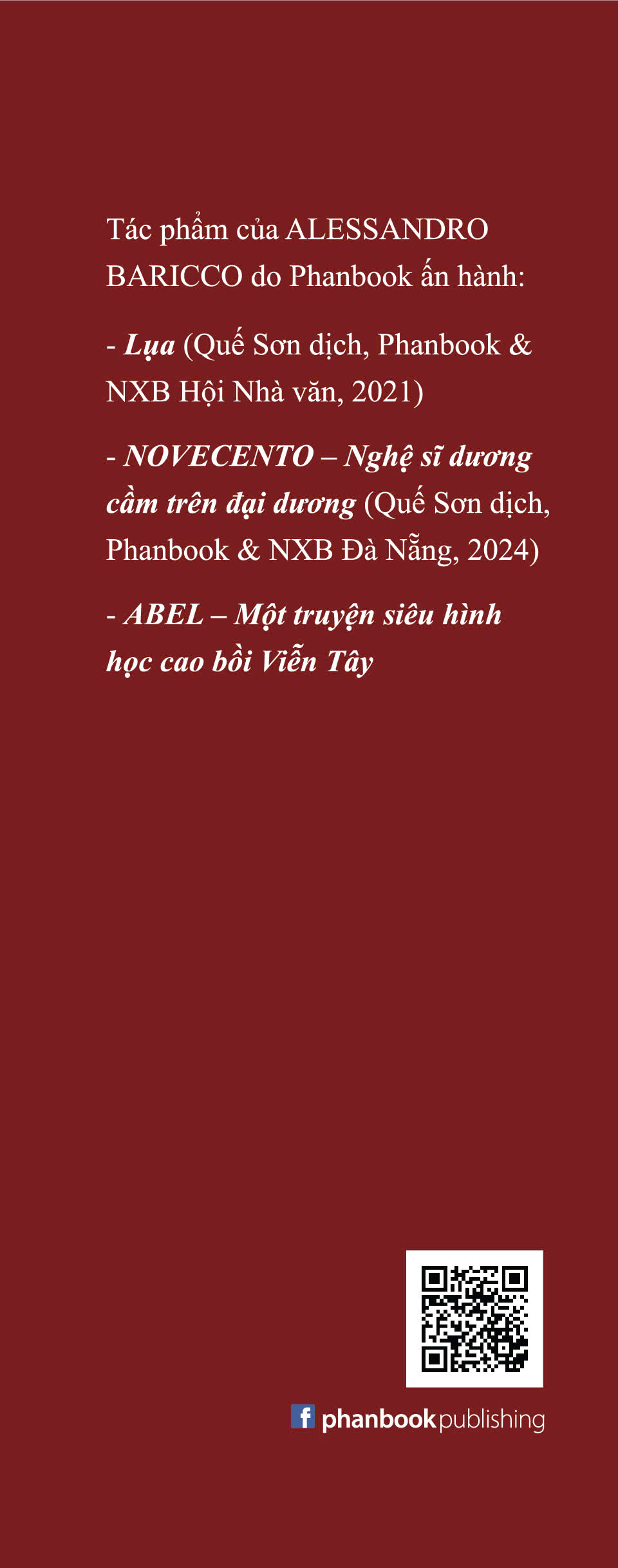 Abel - Một Truyện Siêu Hình Học Cao Bồi Viễn Tây - Alessandro Baricco