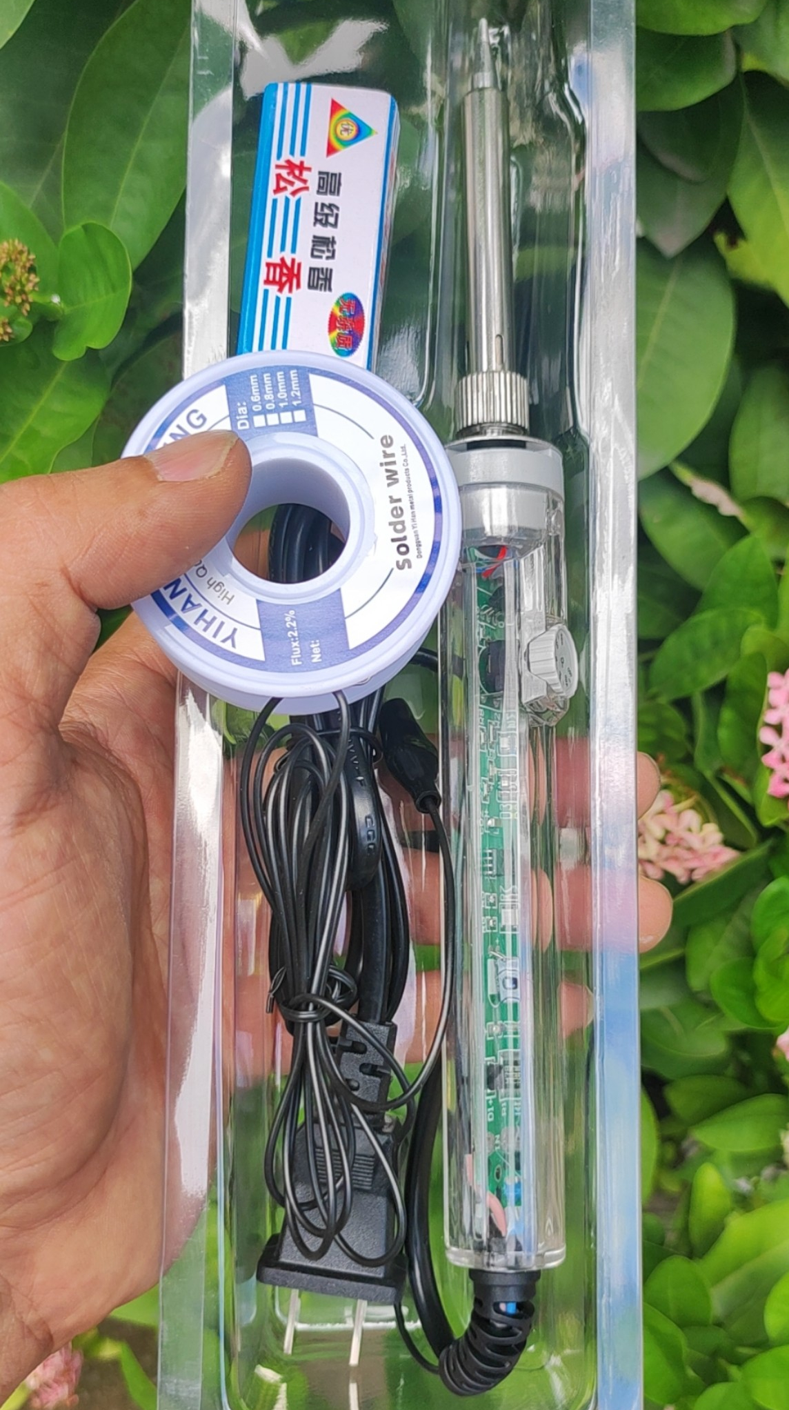 Combo Mỏ Hàn Chì Điều Chỉnh Nhiệt Độ No.907 60W Tặng 01 Thiếc Sunchi Và Nhựa Thông Hộp