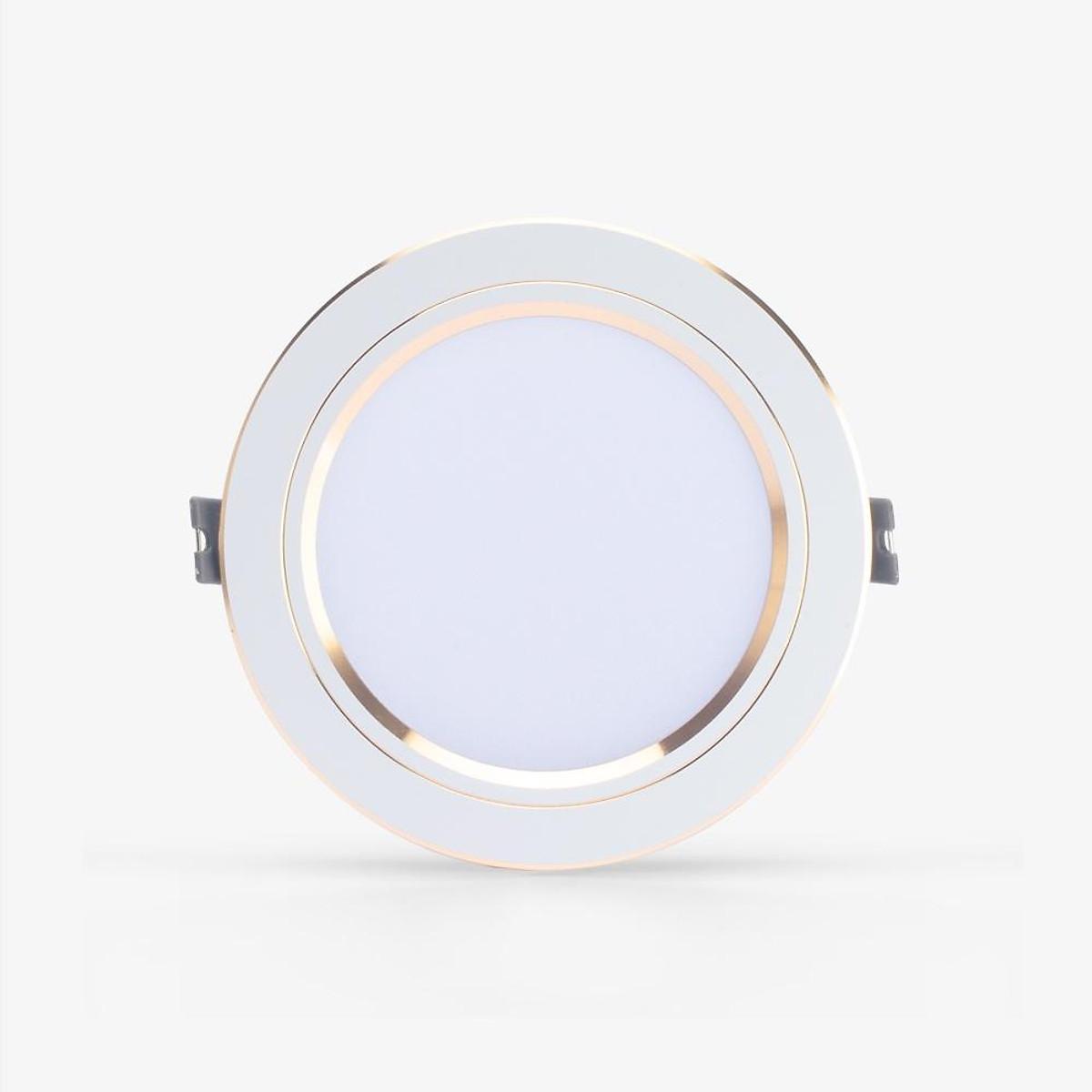 Đèn LED Rạng Đông Âm trần Downlight Viền vàng 110/9W Model: AT10 110/9W