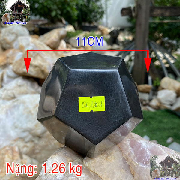 Quả cầu phong thủy màu đen NHA SAN QC1201 - 1.26 Kg (ĐK: 11cm)