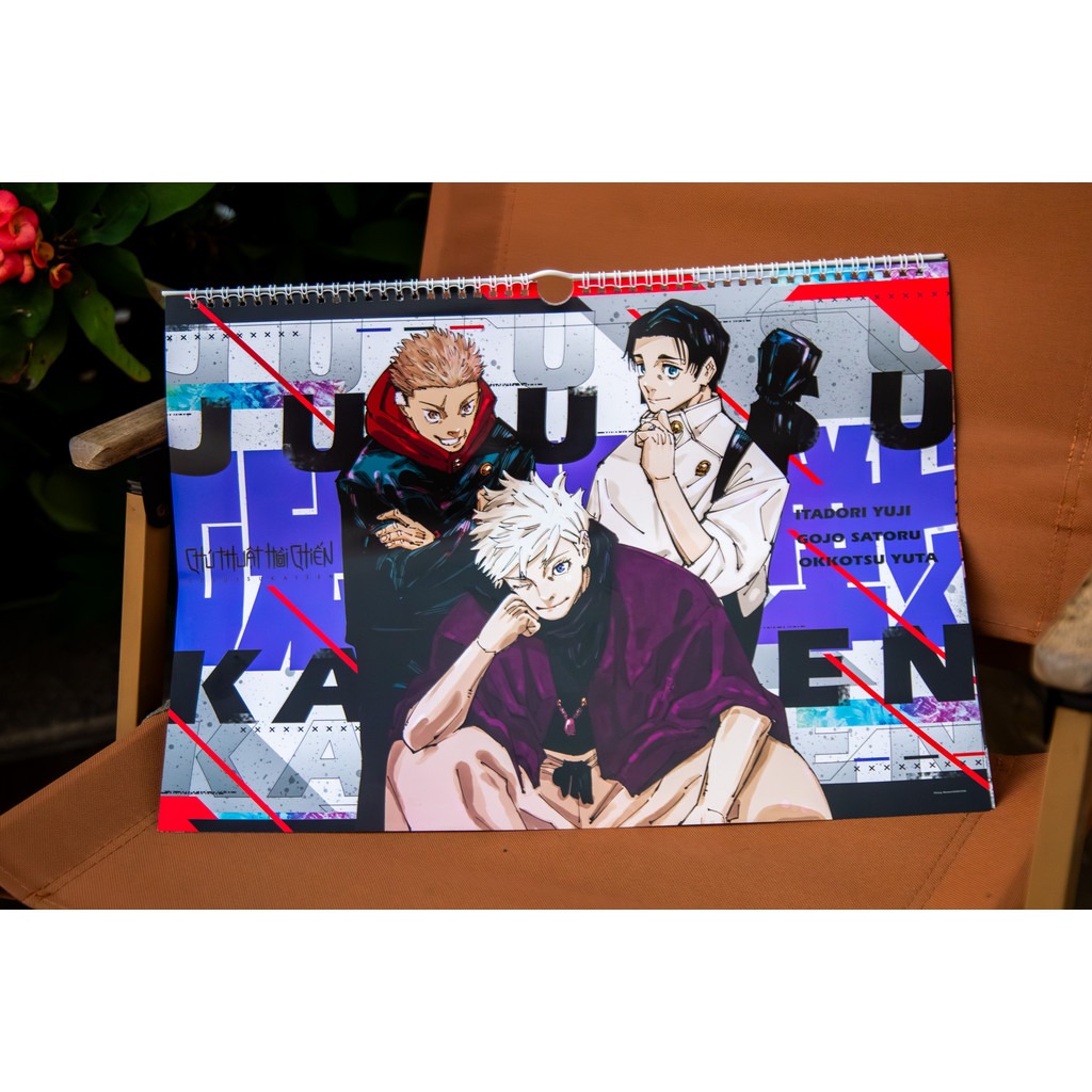 Lịch manga- Lịch Treo Tường Chú Thuật Hồi Chiến 2026