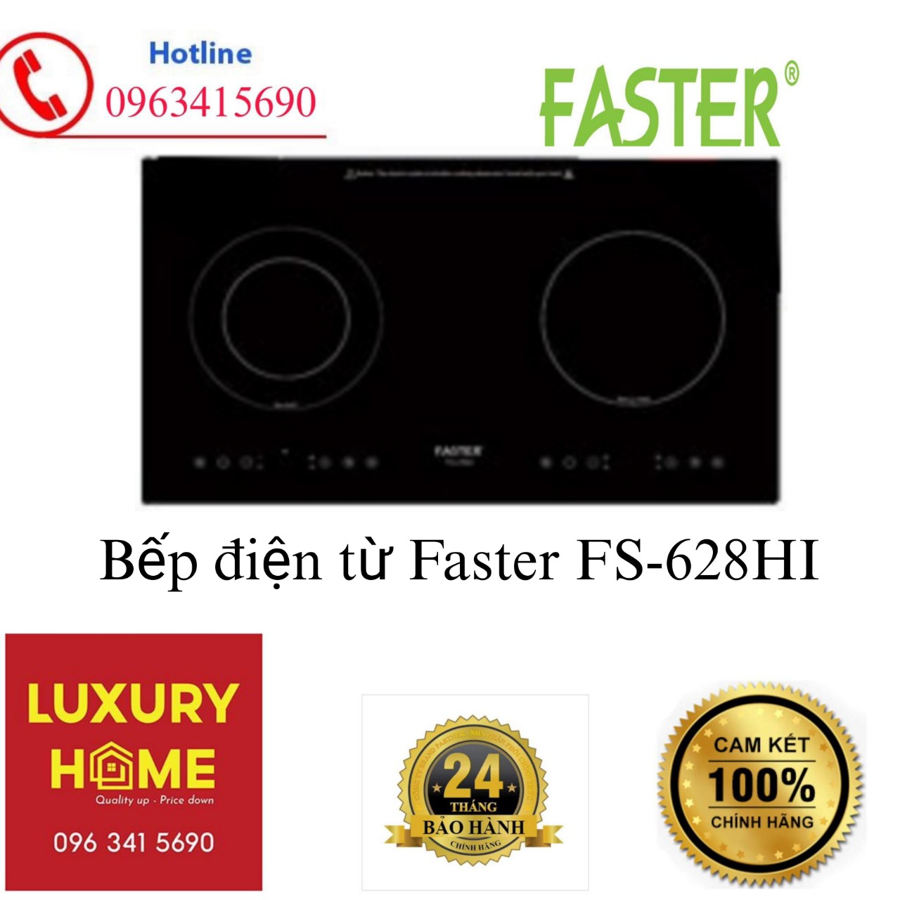 Bếp điện từ Faster FS-628HI- Hàng chính hãng