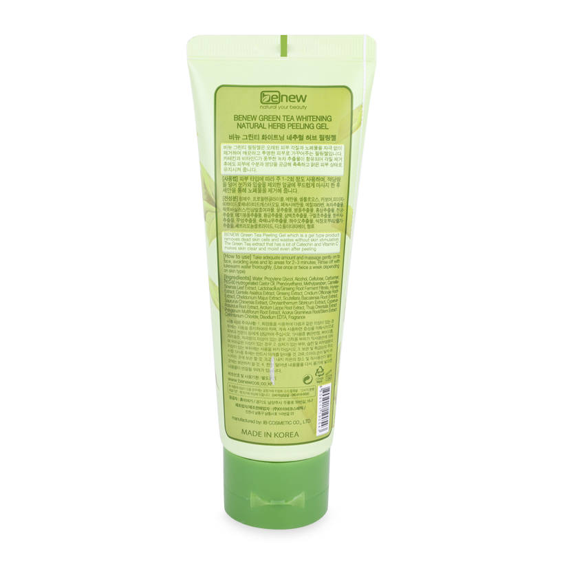 Tẩy da chết trà xanh Green Tea Whitening Natural Herb Peeling Gel
