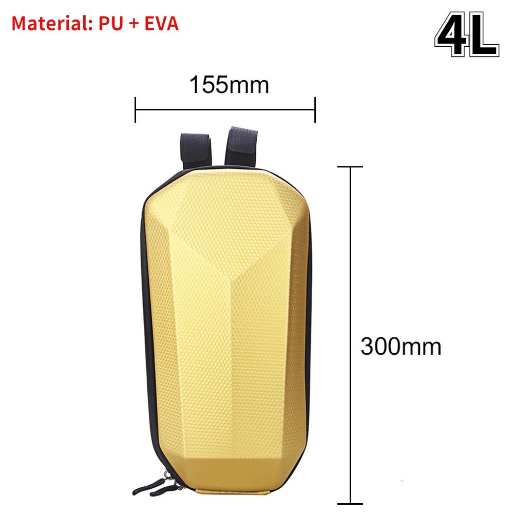 Túi phía trước 1/2/3/4/5L Túi chống điện cho Xiaomi M365 Waterproof PU Eva Hard Shell Túi đựng Túi đựng Túi lưu trữ treo Color: 3L Storage Bag 09