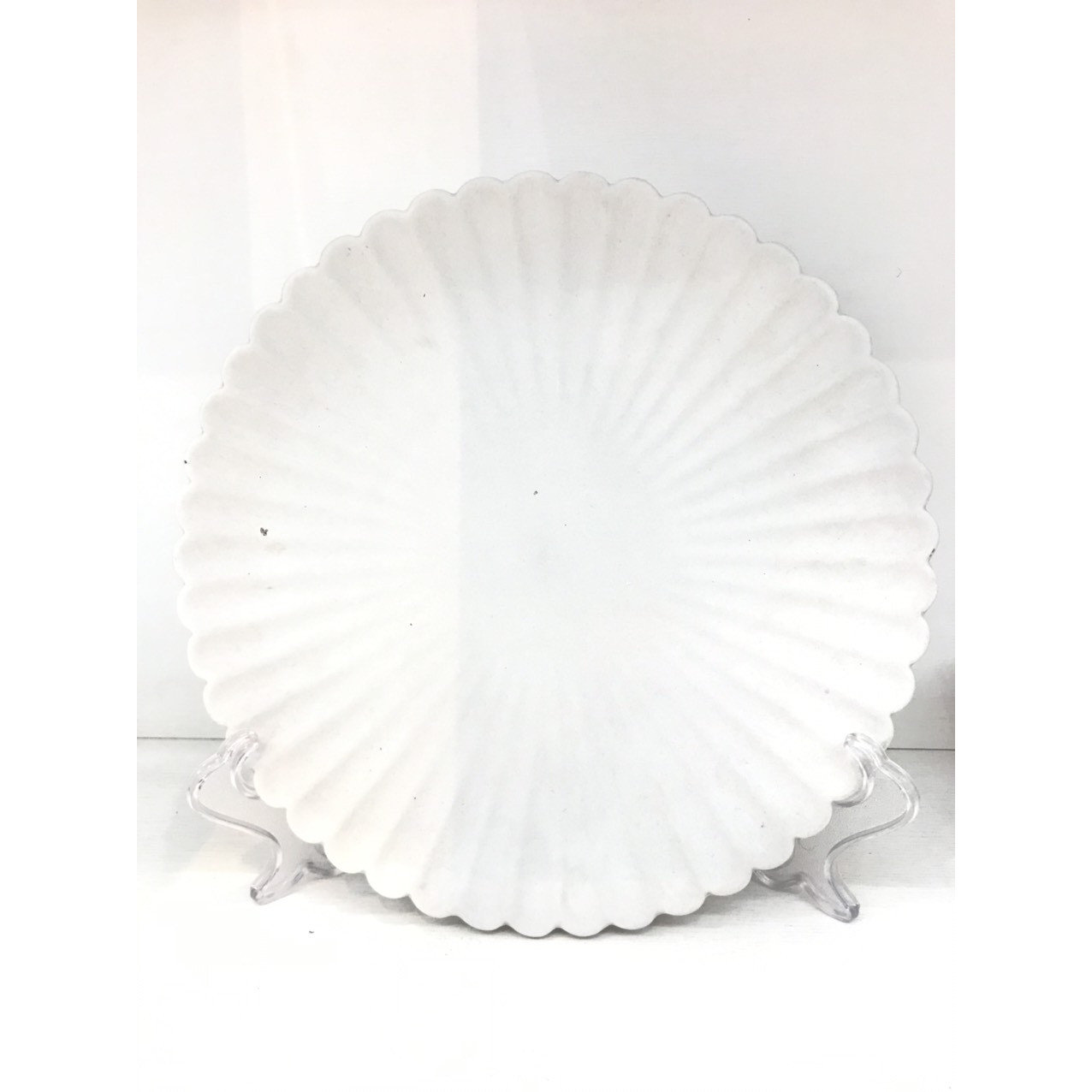 Đĩa tròn hoa cúc trắng gốm sứ cao cấp 26cm DAISY 5314DL