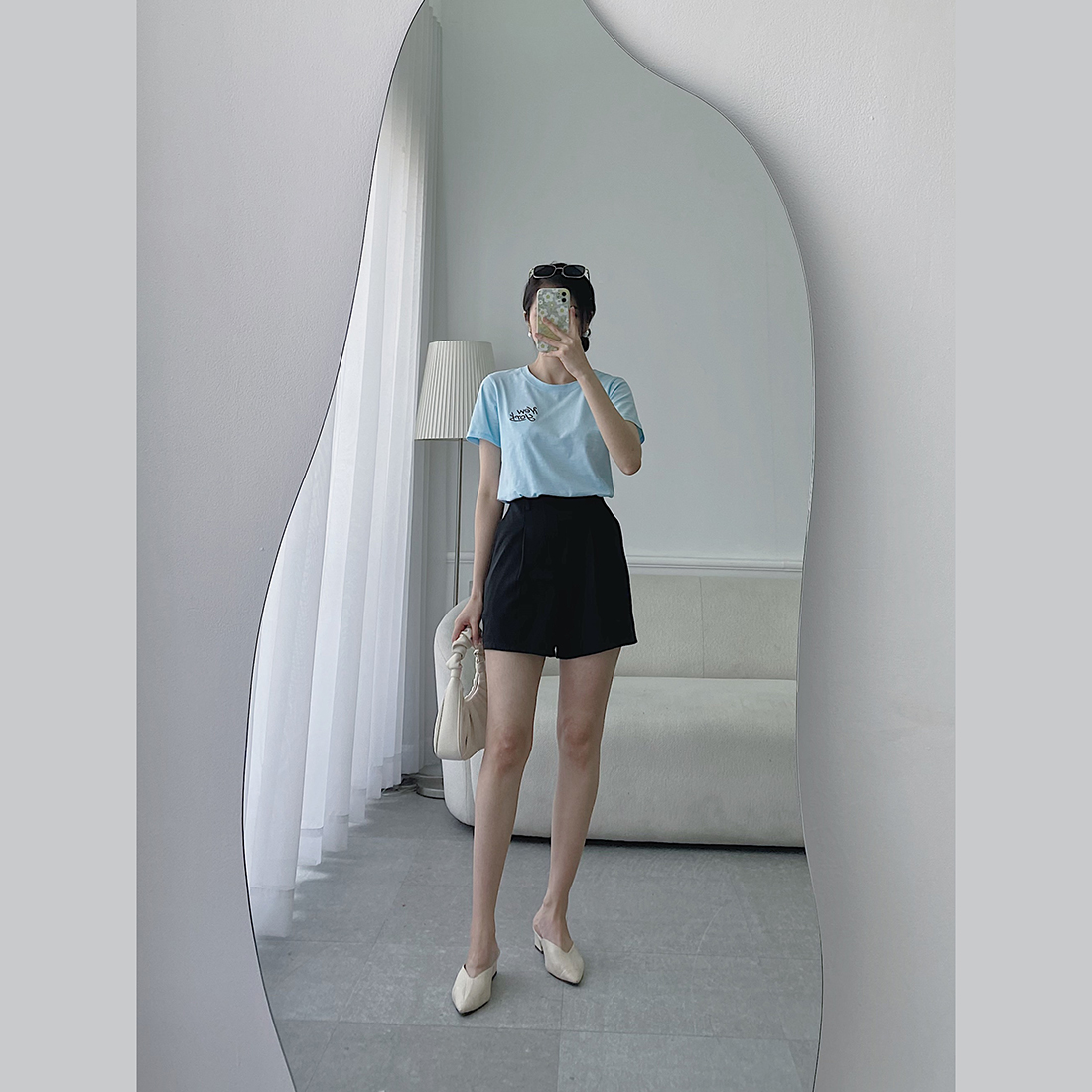 Quần đùi nữ đẹp thời trang Eden dạng short lưng thun chất vải tuyết mưa thoải mái thoáng mát trẻ trung năng động - Q016