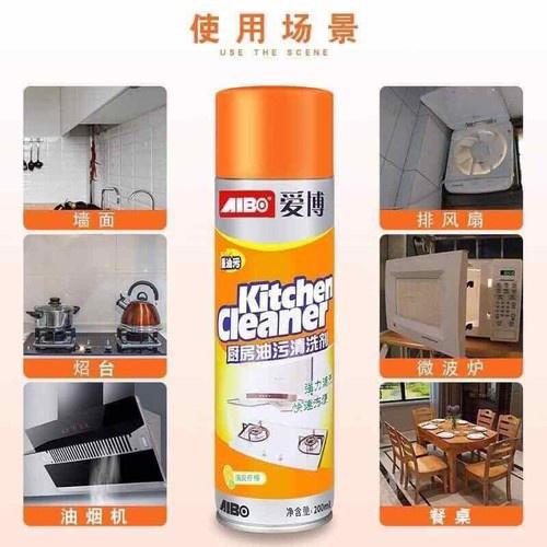 Chai xịt bọt tuyết tẩy rửa siêu sạch Kitchen cleaner nhà bếp 500ml