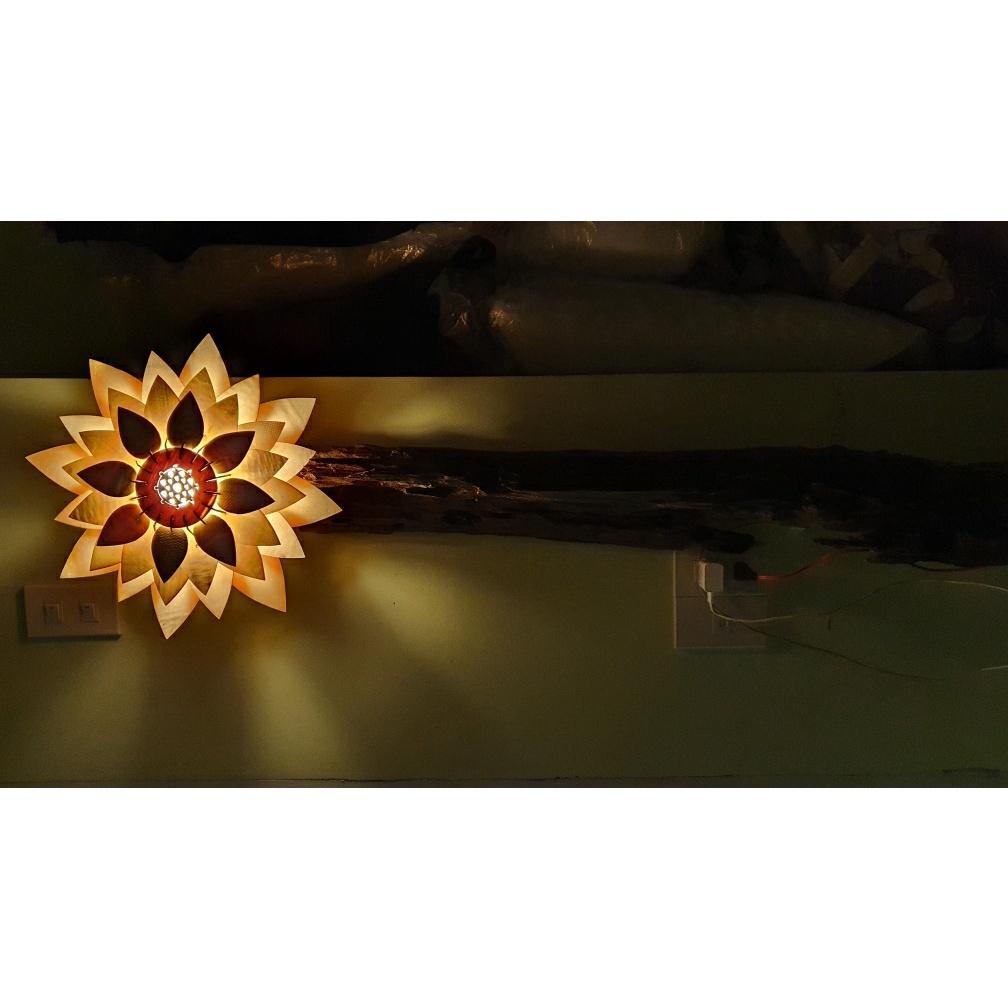 Bộ 50 đèn gỗ hoa sen DIY-Size 37cm