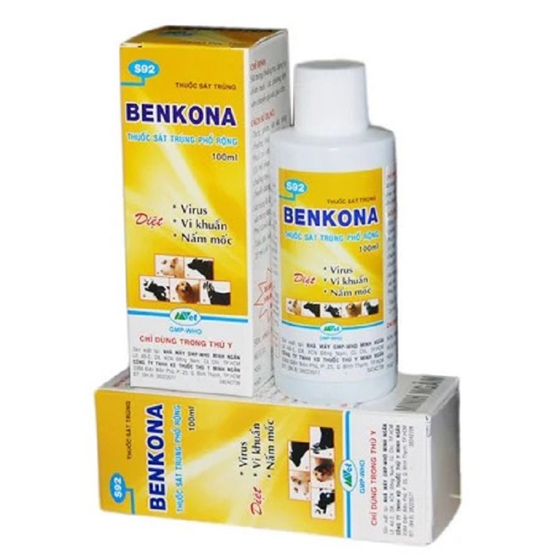 Sát khuẩn và khử trùng cho cây trồng và chuồng trại BENKONA - Chai 100ml