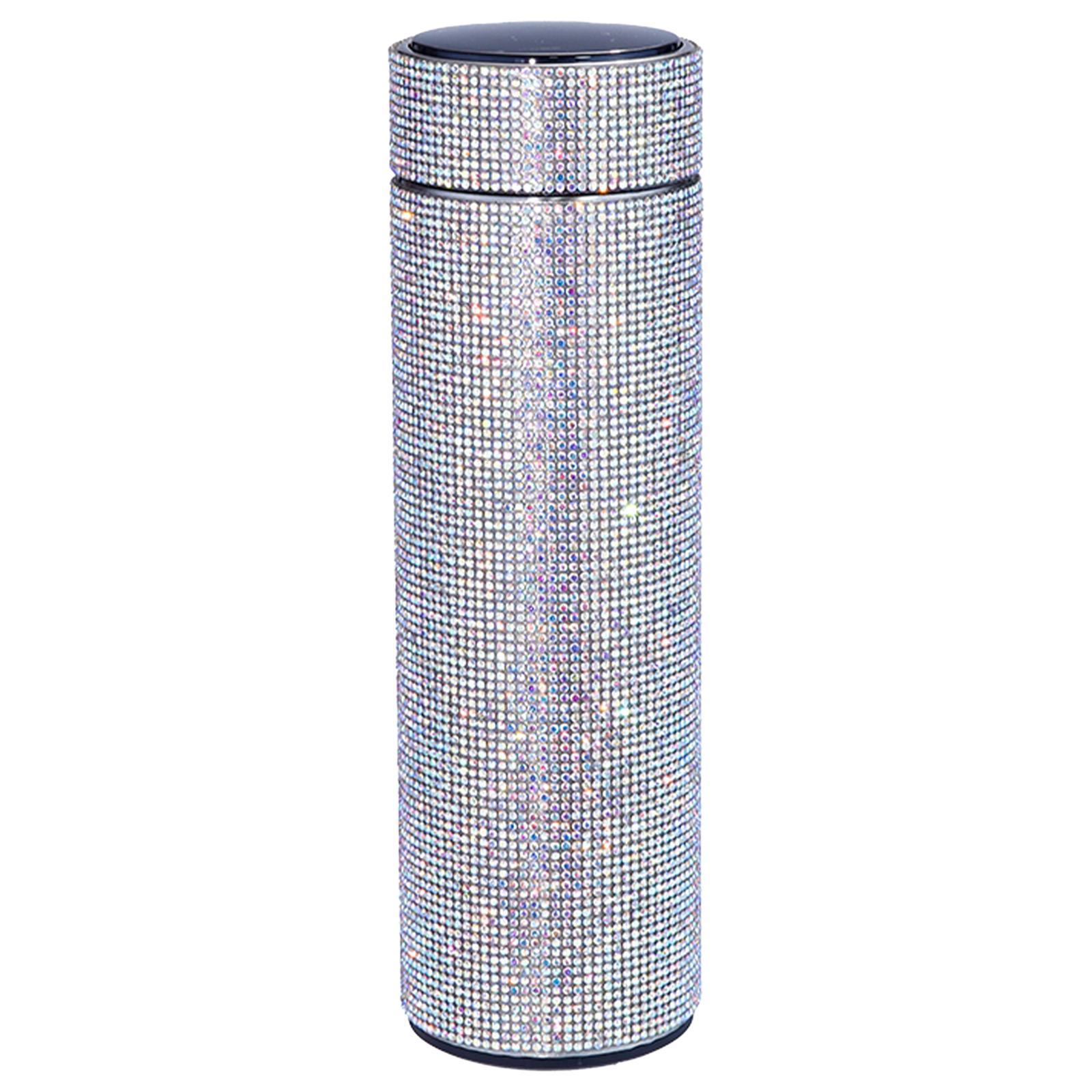 Portable Diamond Vacuum Flask 500ml Water Bottle Glitter Gift for Women