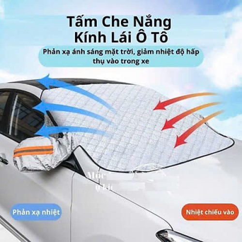 Tấm che nắng kính xe hơi và gương chiếu hậu 145x120cm