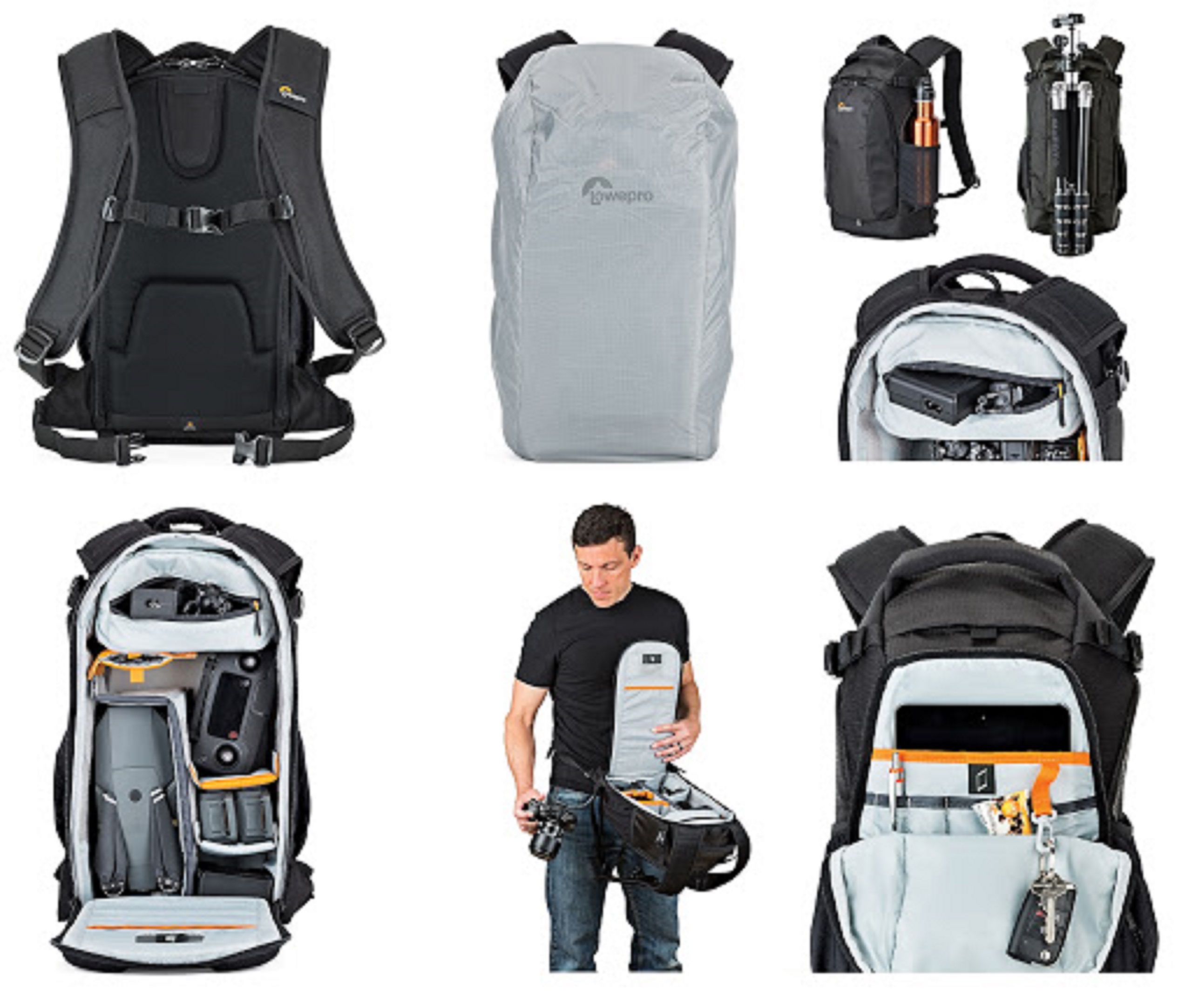 Ba lô máy ảnh LOWEPRO FLIPSIDE 500 AW II (Màu đen), Hàng chính hãng