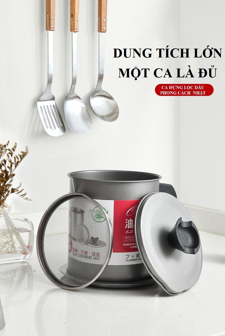 Ca lọc dầu Inox 1.4L chất lượng Nhật
