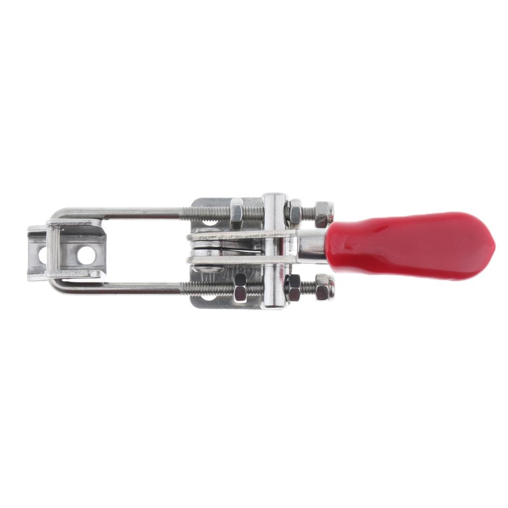 2pcs SS Quick Release Latch Type Toggle Clamp, 170kg Holding Capacity