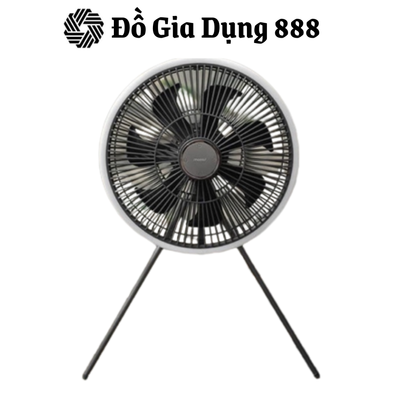 Quạt Tích Điện Gấp Gọn, Không Dây Mooas, Quạt Sạc Điện, Pin Dùng Hơn 10 Tiếng, Siêu Êm, Có Đèn Led, Nhập Hàn, BH 12Tháng