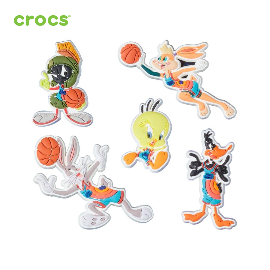 Sticker nhựa jibbitz unisex Crocs Space Jam Character