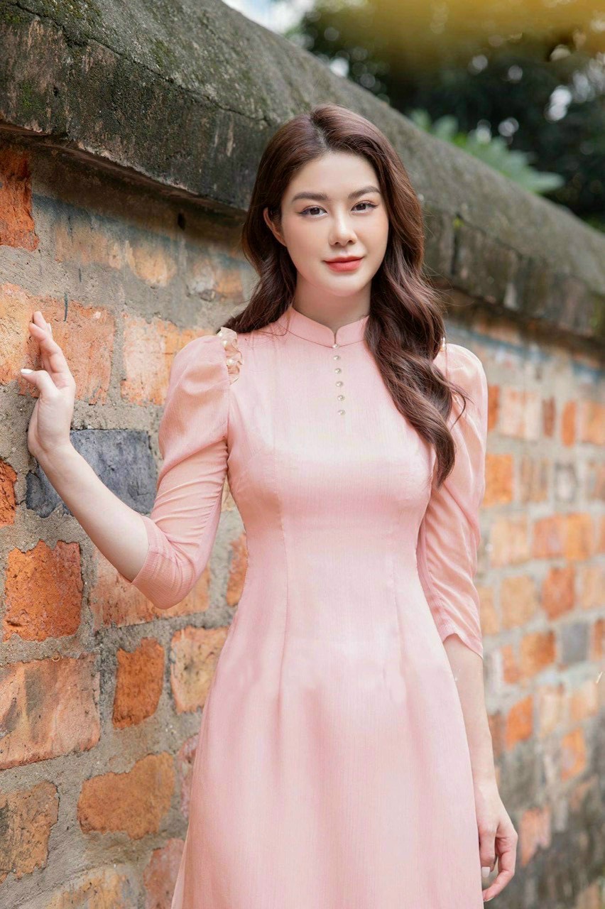 ÁO DÀI TRUYỀN THỐNG ĐINH HẠT SANG CHẢNH