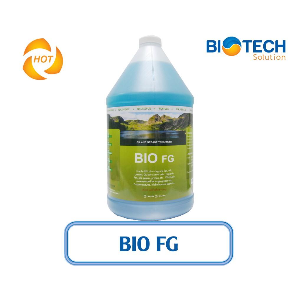 Hàng Mỹ - Vi Sinh Xử Lý Dầu Mỡ Đóng Dày Đặc Bio Fg – Chai Gallon = 3,785 Lít