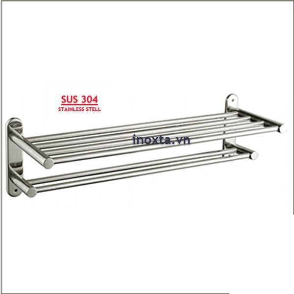 Kệ máng khăn tầng - giá treo khăn inox 304 MKT05