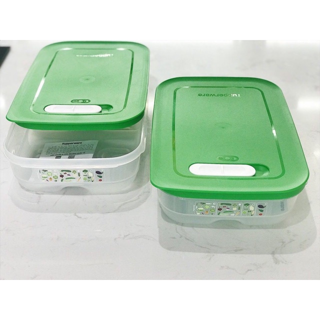 Hộp trữ mát thấp Tupperware có nút hô hấp Ventsmart 1.8L