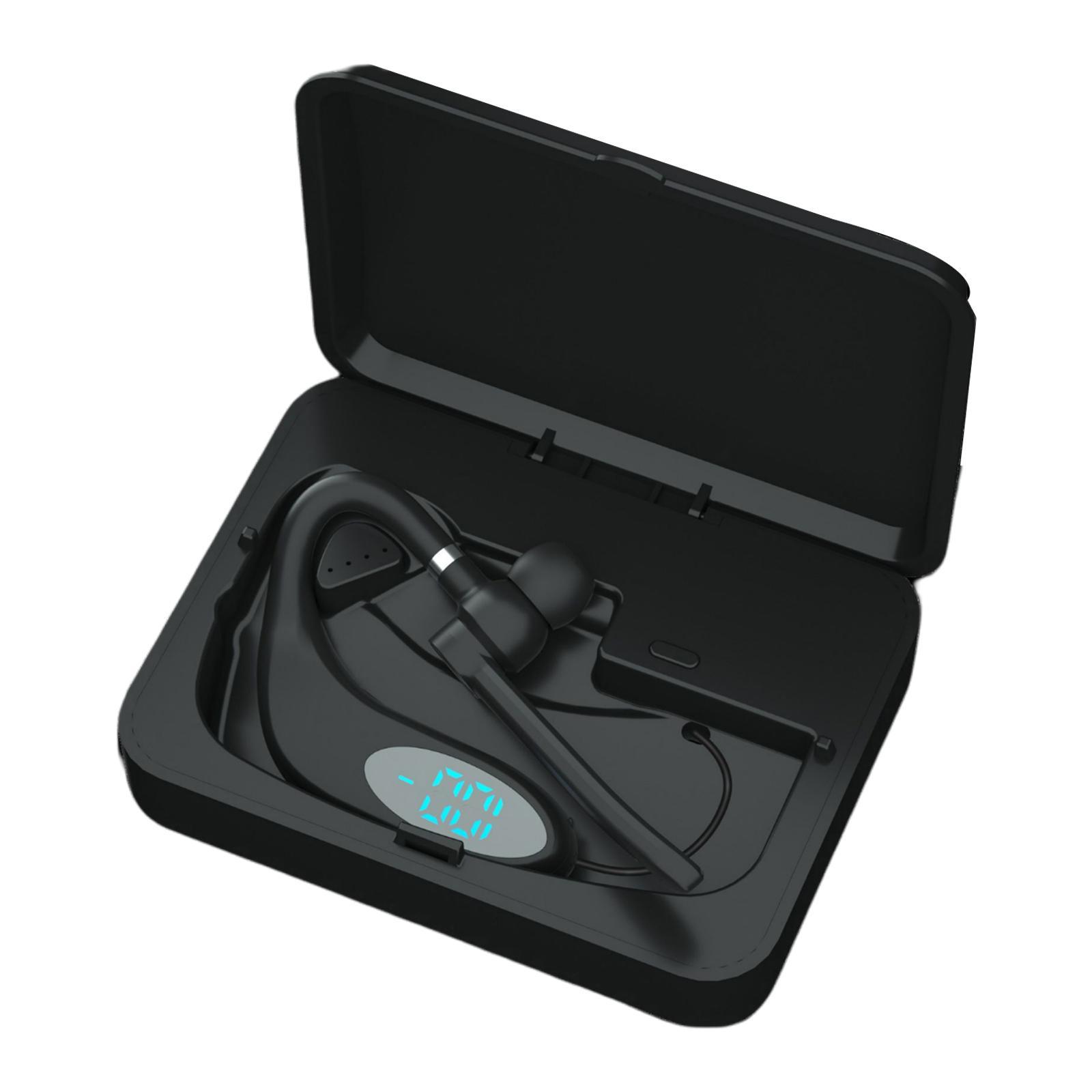 Bluetooth Earpiece Noise Cancelling Hands Free Lightweight Headset for Business Workout