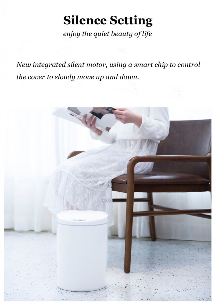Xiaomi NINESTARS Thùng rác cảm biến thông minh có thể tự động cảm ứng Thùng rác Thùng giấy Im lặng Phòng khách cảm ứng Văn phòng Nhà trợ giúp thông minh
