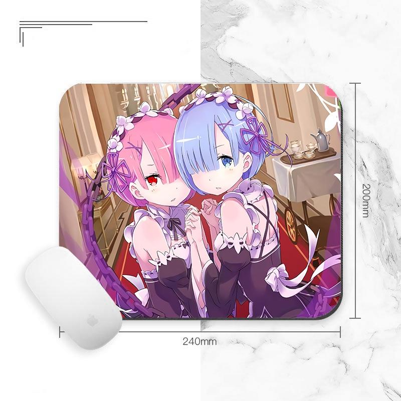 Miếng lót chuột IN HÌNH Re:Zero Bắt đầu lại ở thế giới khác anime chibi tiện lợi xinh xắn